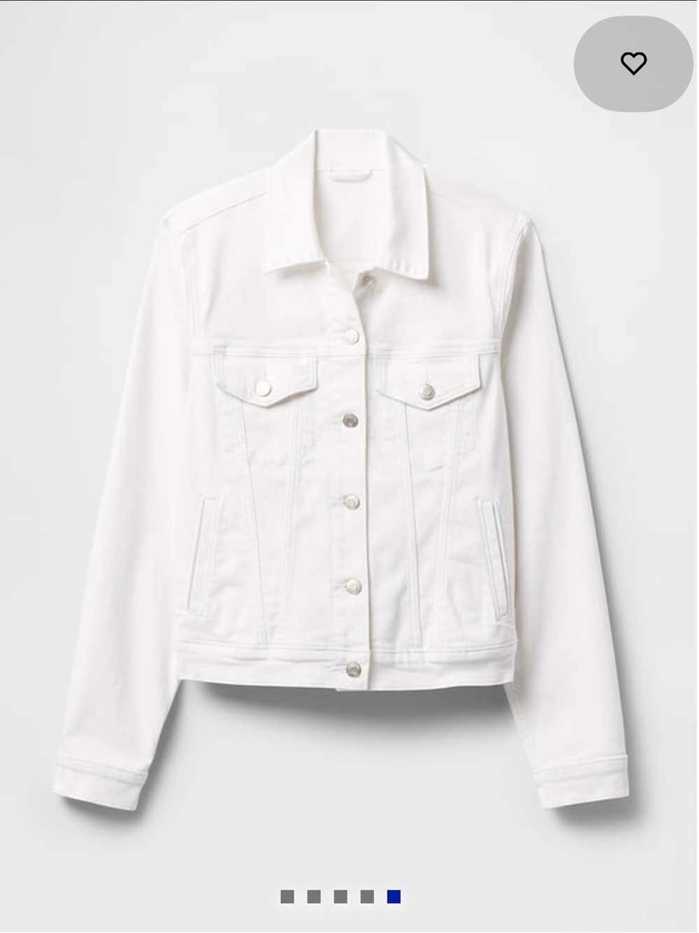 GAP Women's White Denim Jacket